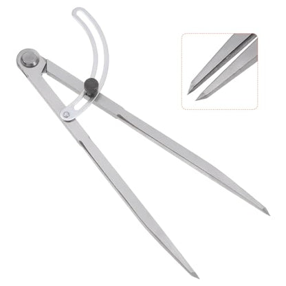 HARFINGTON Wing Divider Compass 10 Inch 250mm Adjustable Lockable Woodworking Compass for Metalworking Geometry Drawing Woodworking - size: 10"