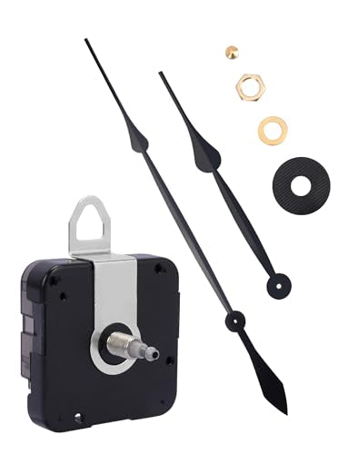 High Torque Quartz Clock Movement Replacement Kit with 17.7" Clock Hands - size: Fits 3/16-3/8 in Thick Dial