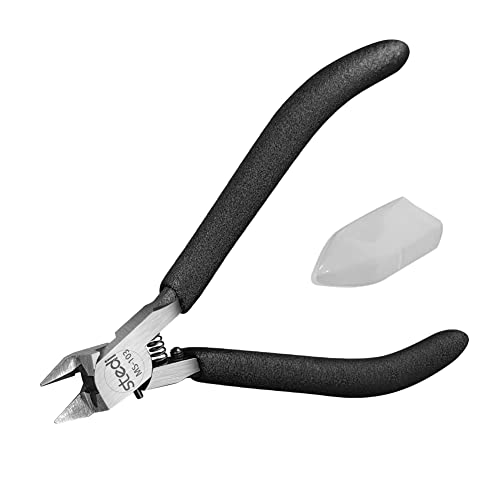 stedi Model Nippers Ultra Thin Single Edge for Plastic Model Kits - style: Single-edged (Black_for Professionals)