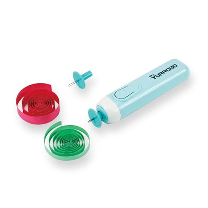 2-in-1 Electric Quilling Pen, Dual Tips for 1/16-3/8 in (1.5-10mm) Strips