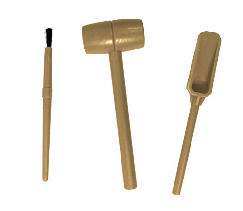 Schylling Chip Away Diamond - Gemstone Dig Kit with Collectible Specimens Inside - 1 in 24 Contains a Real Diamond - Includes Miniature Hammer, Chisel, and Brush - Ages 5 and Up - One Box