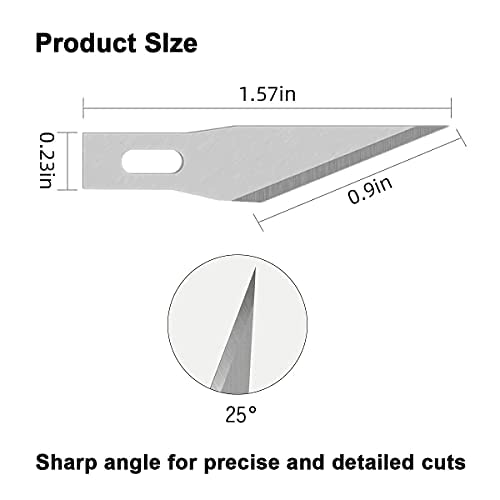 Headley Tools #11 Hobby Knife Blades(Pack of 120),Art Blades Cutting Tool with Storage Case for Craft, Hobby, Scrapbooking, Stencil - size: #11-120pcs