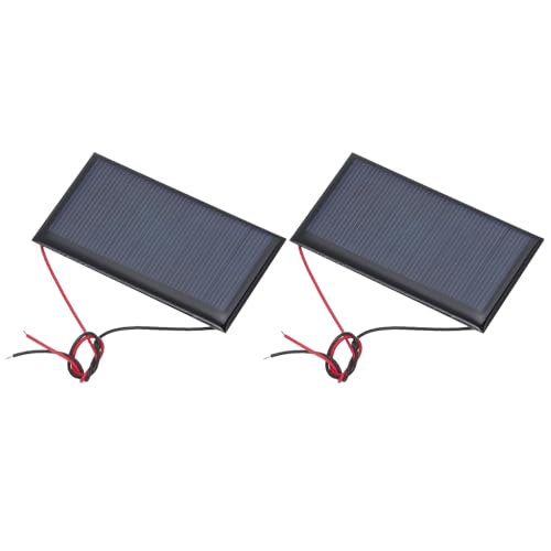 MECCANIXITY 2Pcs 4.5V 0.36W 80mA Mini Solar Panels with Cable - style: 4.5V 0.36W 80mA