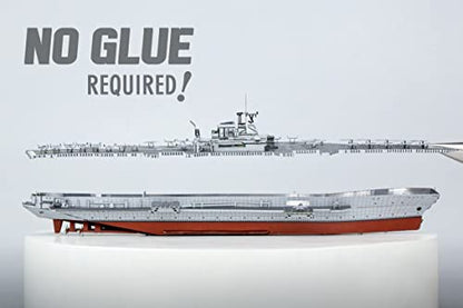 Metal Earth Premium Series USS Midway Aircraft Carrier 3D Metal Model Kit Fascinations - color: Mutli