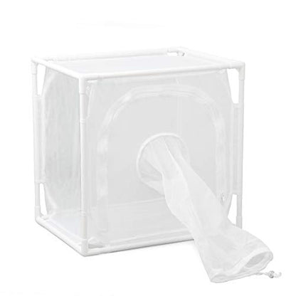 RESTCLOUD Monarch Butterfly Habitat Cage, Outdoor Insect Mesh Cage Terrarium 16" x 12" x 16"