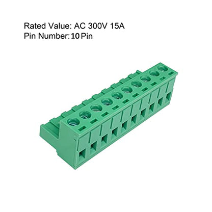 10Pcs 10-Pin 5.08mm Pluggable PCB Terminal Block Adapters - size: 10pcs 10P 5.08mm