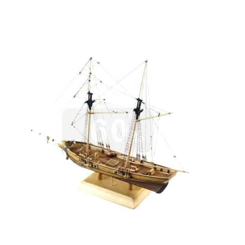 Avtytsda 1/70 Scale DIY Hobby Wooden Ship Science Equipmen Assembly Model Boat Kits Sailing Boat Kit Ship Craft Laser-Cut Model Kits to Build - size: 1/70