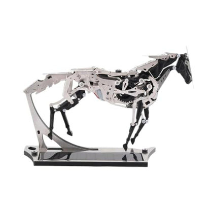Solar-Powered Metal Mechanical Horse Model Kit, 165PCS
