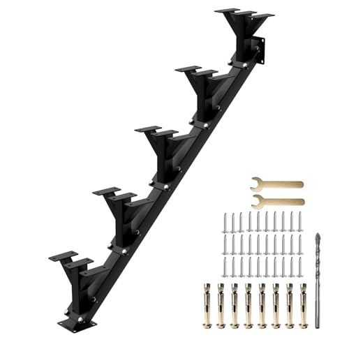 5 Step Metal Stair Stringers,Stair Riser for Deck Height 32.8" - size: 5 Step