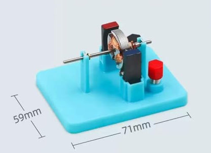 1Pc Blue DIY DC Electrical Motor Assemble KIT Science Lab Educational Physics Learning Experiment Ornaments for Electrical Motor Small in Size
