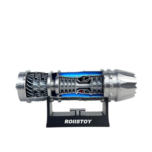 F35 Fighter Engine Kit 1:18 Scale Turbojet Mechanical Model Science Educational Toy Deluxe Aviation Enthusiast Gift Desktop Decoration - style: F35 Assembled