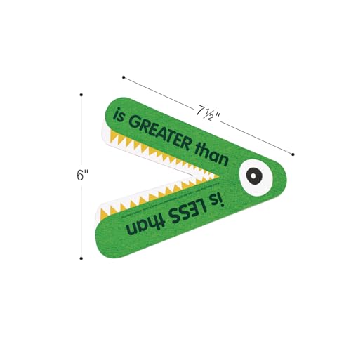 Really Good Stuff Magnetic Greater Than or Less Than Alligator - style: 1 Teacher Gator