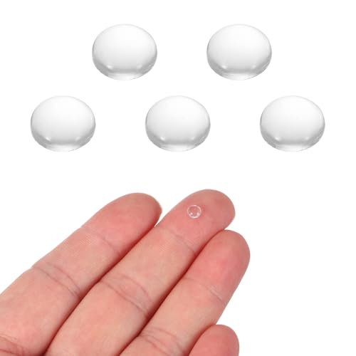 PATIKIL 5 Pack Convex Lens, 8mm OD 11mm Focal Length Optical Lenses - size: 8mm OD x 3.2mm H x 11mm Focal L