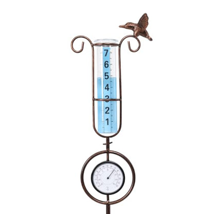 MUMTOP Rain Gauge Outdoor, Bird Rain Gauge for Lawn, Yard and Garden