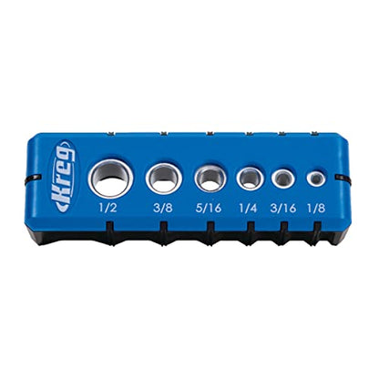 Kreg Portable Drilling Guide, 6 Hardened Drill Guides, KDG-6000