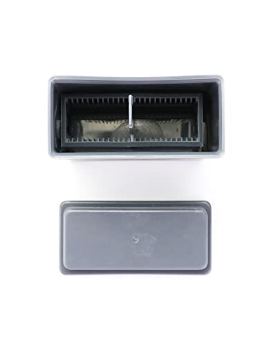 QWORK Microscope Slides Staining Jar and Rack, 24-Slots, 4 Pack, Grey, WD30029