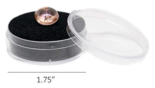 Novel Box 24 Large Gem Jars with Black Foam Gemstone Tray 14.5x7.8x0.75 - color: Black Foam Liner With 24 Gem Jars