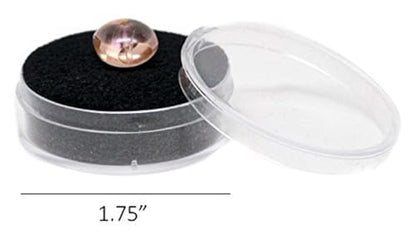 Novel Box 24 Large Gem Jars with Black Foam Gemstone Tray 14.5x7.8x0.75 - color: Black Foam Liner With 24 Gem Jars