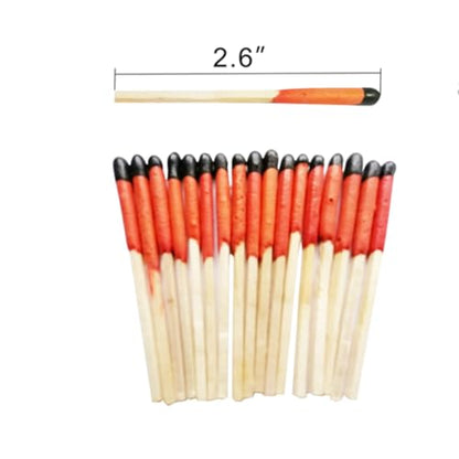 eGreen 20-100 Windproof Stormproof Matches Waterproof Cases & Rope Options - style: 3 X Matches + 20 Ropes