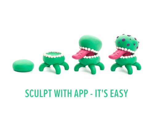 HEY CLAY Aliens Air Dry Clay Kit for Kids Modeling Set for Children Age 3+ - color: Aliens