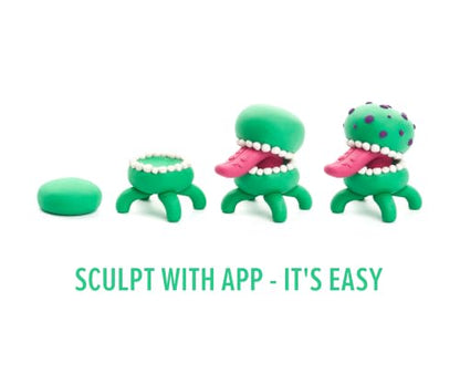 HEY CLAY Aliens Air Dry Clay Kit for Kids Modeling Set for Children Age 3+ - color: Aliens