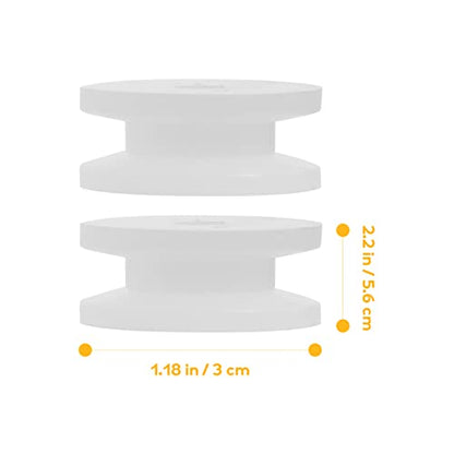 VILLCASE Plastic Belt Pulley Wheel 0.36in Groove Hole Mini Gear Motor Wheel for 2mm Shaft Diy Model Toys Rc Airplane Helicopter Repair Replacement Part
