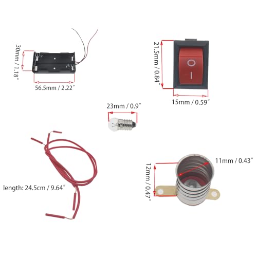 1set Electrical Circuit Experiment Kit Black DIY Physics - color: Black, size: 2.5V
