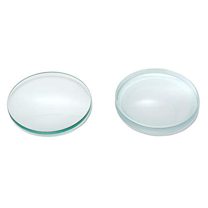 Amlong Crystal Premium Optical Glass Double Convex and Concave Lens Set, 75mm Diameter, 20cm Focal Length, 2 Pieces Set - size: 75mm (3-Inch) 2-pack