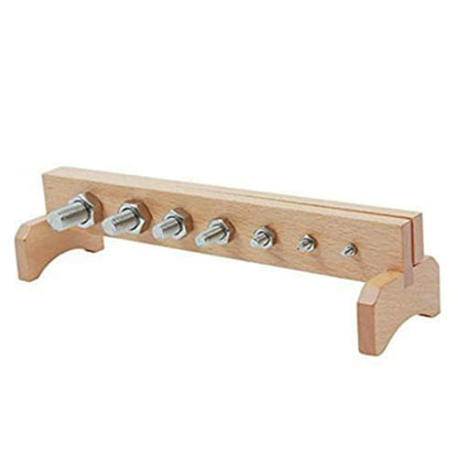 DANNI Montessori Children Life Skill Educational Toys Kids Wood Screw Bolts And Nuts Preschool Learning Training Teaching Aids