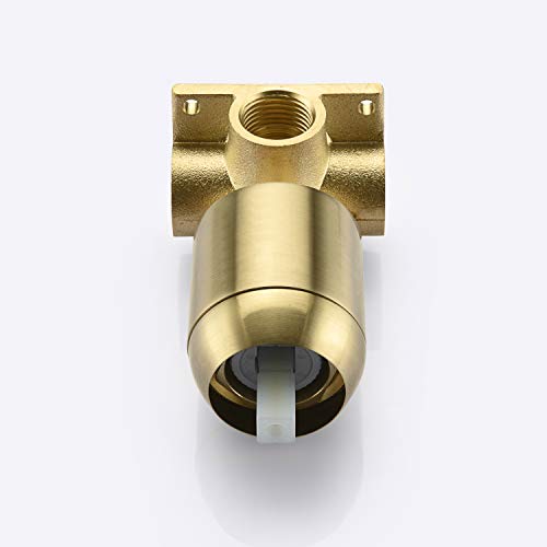 SUMERAIN Bathroom Brushed Gold Shower Faucet Set 8 Inches - color: Brushed Gold, size: Solid Brass Valve