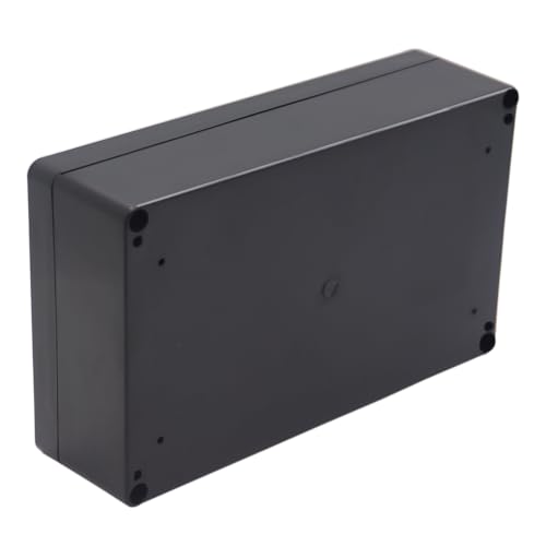 Junction Box IP65 Waterproof ABS Plastic Electrical Project Case Power Junction Boxes, Project Box with Fixed Ear Black 7.87x4.72x2.2 inch (200 x 120 x56 mm) - color: Fixed Ear Design, size: 7.87"x4.72"x2.2"