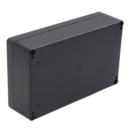 Junction Box IP65 Waterproof ABS Plastic Electrical Project Case Power Junction Boxes, Project Box with Fixed Ear Black 7.87x4.72x2.2 inch (200 x 120 x56 mm) - color: Fixed Ear Design, size: 7.87"x4.72"x2.2"