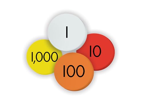 Teacher Created Resources Teacher Sensational Math Place Value Discs 4-Value Whole Numbers, Set of 100