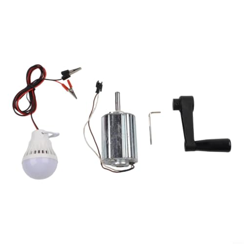 Hand Crank and Wind for turbine Generator Kit, 12V for Science - size: Set 2