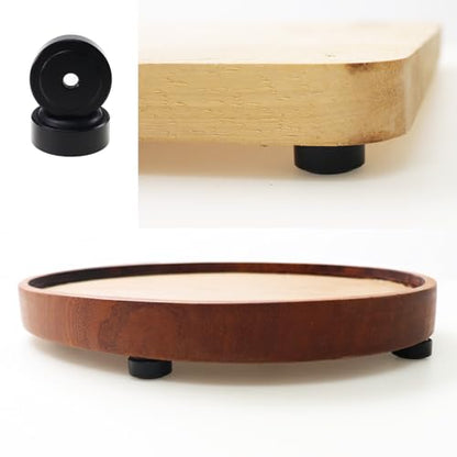Pallet Metal Feet with Screws, 13/16" W x 3/8" H Butcher Block Non Slip Pads for Wood, Bamboo Cutting Board (Set of 8), Black - color: Black, size: 0.77 x 0.37 Inch