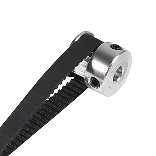 21PCS/Set GT2 Timing Belt Pulley Include 8pcs Mix Timing Belt 6 mm Width, 8pcs 20 Teeth 6mm Bore Belt Pulley Wheel, 4pcs Tensioner Spring Torsion with 1pcs Allen Wrench for 3D Printer