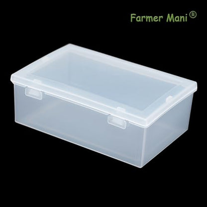 2 Pcs Rectangle Clear Plastic Beads Storage Containers Box (6.22x4.09x2.28inch) with Lid for Collecting Small Items, Beads, Game Pieces, Business Cards, Crafts Accessories - size: 6.22 x 4.09 x 2.28 Inch