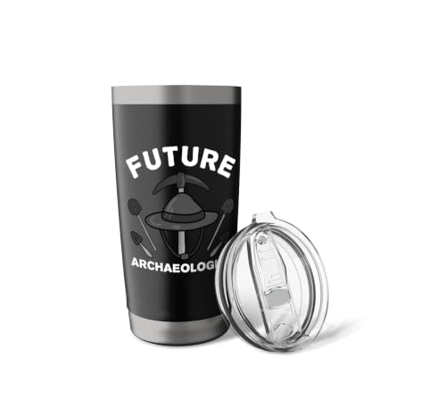 Cool Archaeology For Men Women Kids Archaeologist Students Stainless Steel Insulated Tumbler - color: Black