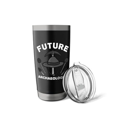 Cool Archaeology For Men Women Kids Archaeologist Students Stainless Steel Insulated Tumbler - color: Black