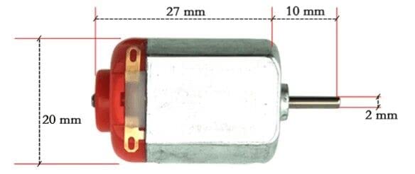 1.5-3V 15000RPM DC Micro Motor 130 Mini Motor Electric Motor Round Shaft for RC Boat Airplane Toys Model DIY Hobby Science Projects- (6 PCS) - style: 130 DC Motor