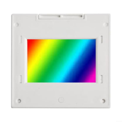 Optical Transmission Diffraction Grating For Physics Teaching, 2Mm Thick Spectrophotometer Sheet With 50X50mm Frame, PET Plastic For Spectrum Demonstration(1600lines/mm) - size: 1600lines/mm