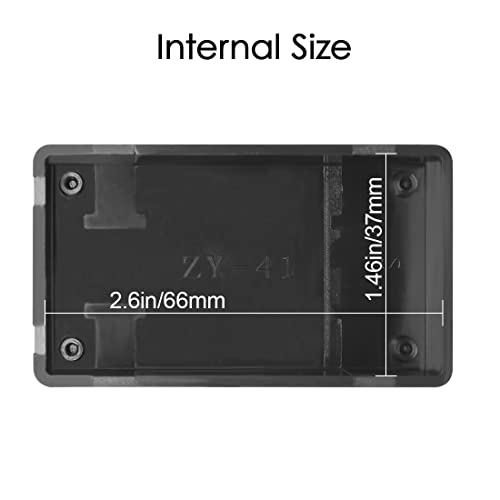 LeMotech Project Box 10 Pieces ABS Plastic Electrical Project Case Small Junction Box for Electronics Black 2.8 x 1.7 x 0.9 inch (72x 42x 23 mm) - size: 2.8" x 1.7" x 0.9"(10pc)