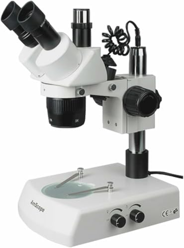 AmScope SW-2T24X Trinocular Stereo Microscope, 10X/20X/40X Magnification - style: SW-2T24X