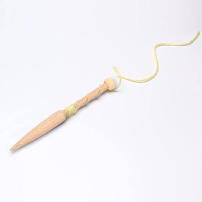 GORGECRAFT Wood Bobbin Stick Wooden Knitting Needles Single Head Weaving Loom Machines Tools Beech Shuttle Crochet Hook for DIY Wool Sweater Tapestry Rug Scarf Making Crafts Supplies
