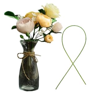 Arlai 100 Pcs 2 Gauge Floral Stem Wire 16 Inch Dark Green Floral Wire - DIY Artificial Flower Arrangements Wreath Making Supplies - color: 100 pcs Dark green