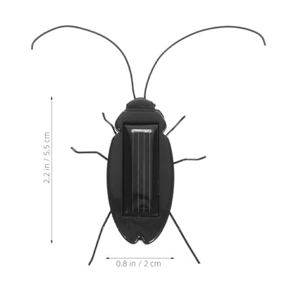 6PCS Solar Powered Bugs Toys Lifelike Solar Crickets Grasshopper Insect Toys for Boys Girls Fake Roaches Moving Simulation School Science Educational