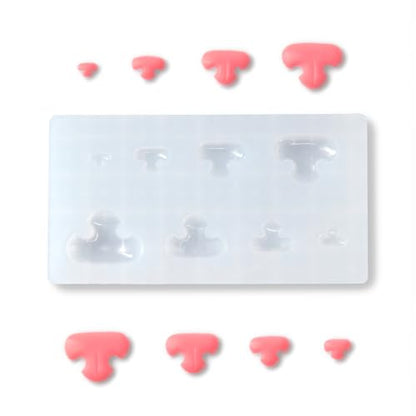 Nuvretk 8 Cute Silicone Molds for Needle Felting - Cat Nose Shapes for Stuffed Animals, DIY Crafts, and Accessories (T-Shaped) - size: CAT-T-shaped