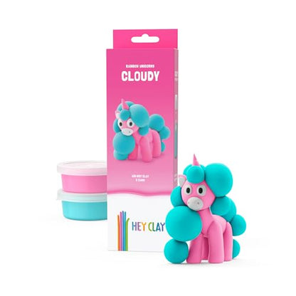 HEY CLAY Modeling Air-Dry Clay Kit for Kids Creative Gift Age 3+ (3 cans) - color: Cloudy
