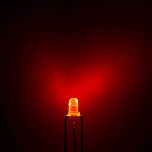 CHANZON 100 pcs 3mm Red & Green Diffused LED Diode Lights Common Anode - color: A) Red & Green (Ca) (100pcs)