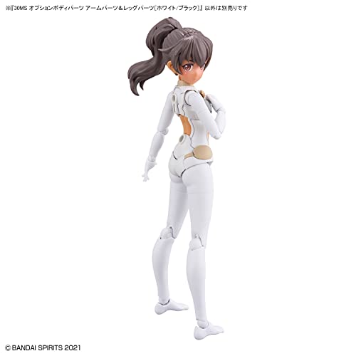 Bandai Hobby - 30 Minute Sisters - #12 Option Body Parts Arm & Leg Parts [White/Black], Bandai Spirits 30 MS Model Kit